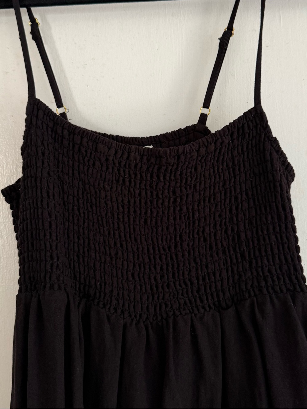 Z Supply Black Smocked Waist Midi Dress - Picture 11 of 11